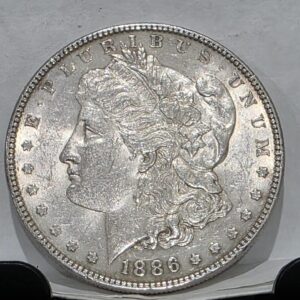 1886 Morgan Silver Dollar – Philadelphia (No Mint Mark), 90% Silver