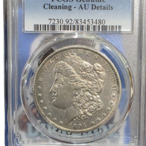 10458 - Processed 1894-O Morgan Silver Dollar - PCGS Genuine (Cleaning - AU Details)
