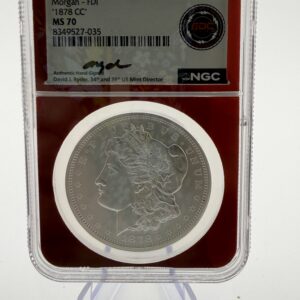 IMG_0462 2023 Fiji 1 oz Silver Morgan-Style Dollar (1878 CC) — NGC MS70, Hand-Signed Label, Top Pop