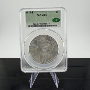 1879-S Morgan Silver Dollar – CAC Stickered MS63 (CAC Verified)