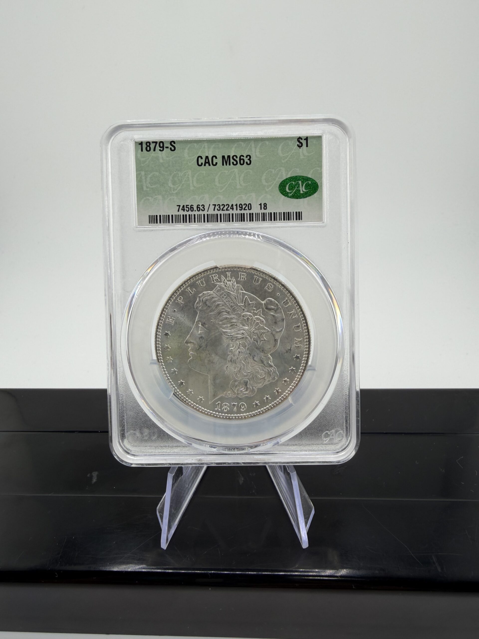 1879-S Morgan Silver Dollar – CAC Stickered MS63 (CAC Verified)