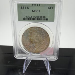 1881-S Morgan Silver Dollar PCGS MS61 – Toned Original Surfaces