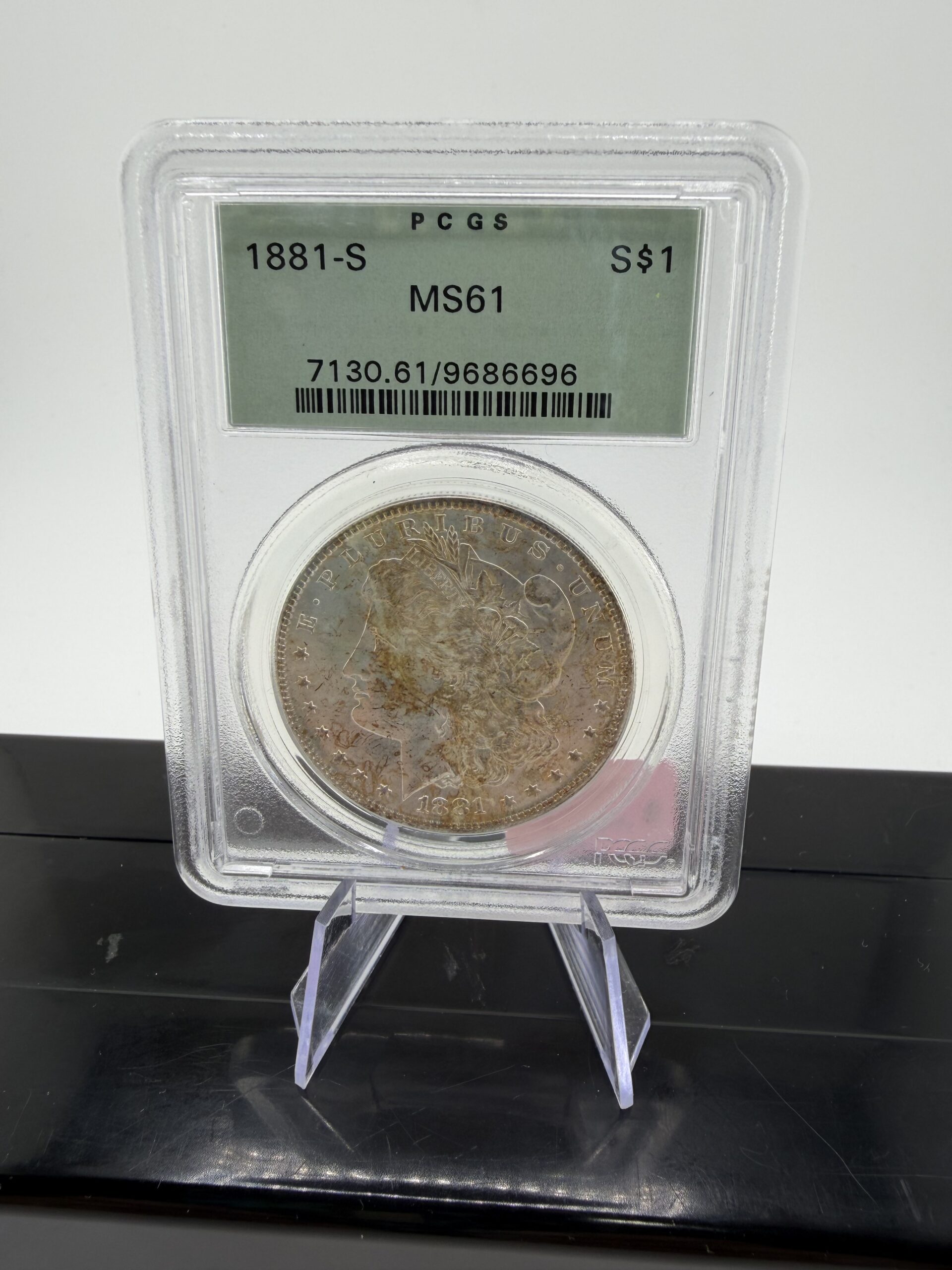 1881-S Morgan Silver Dollar PCGS MS61 – Toned Original Surfaces