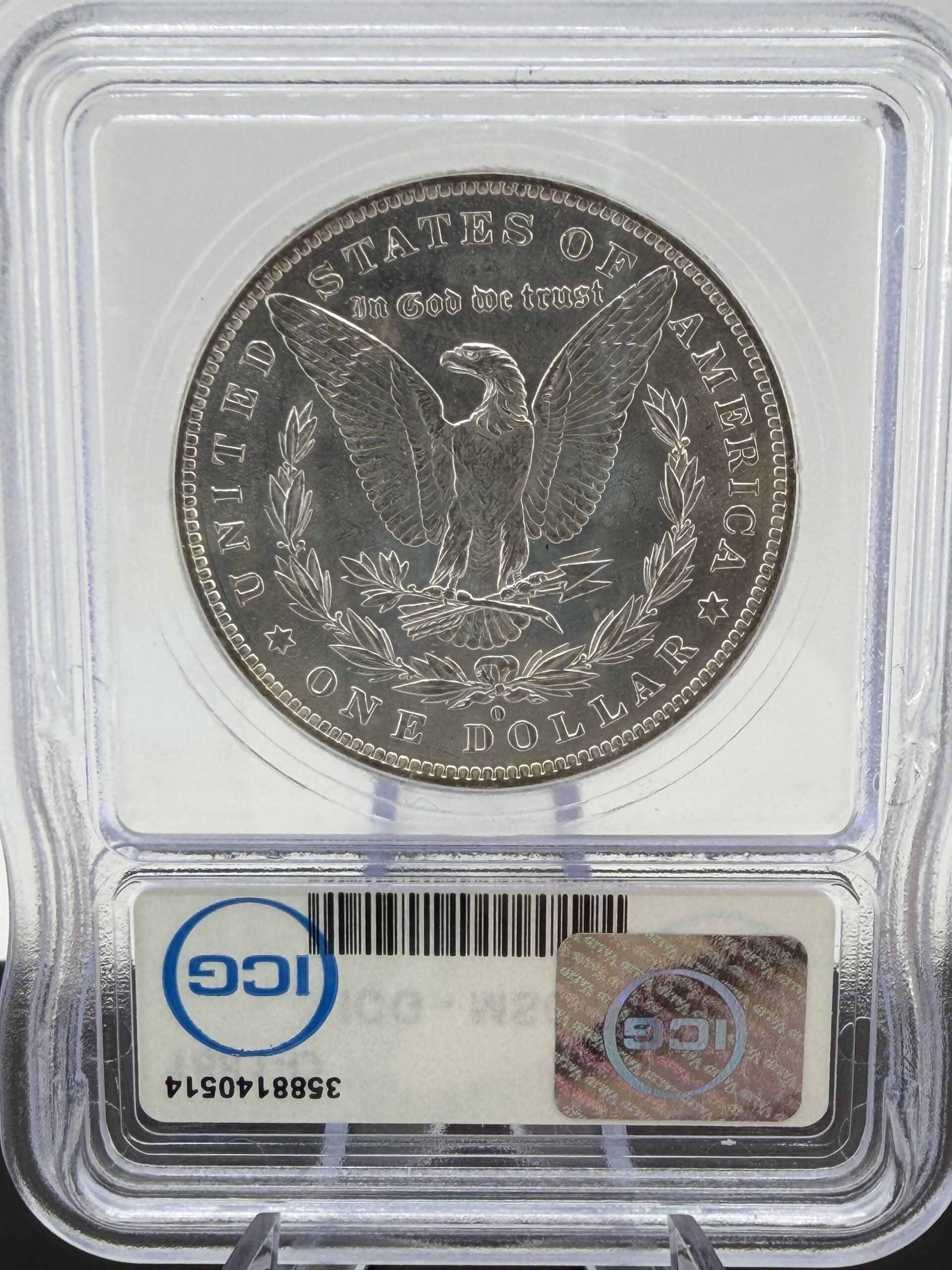1881-O Morgan Silver Dollar ICG MS63 – Certified U.S. Silver Dollar - Image 3