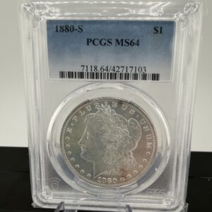 1880-S Morgan Silver Dollar PCGS MS64 – Certified Morgan Dollar, Strong Strike