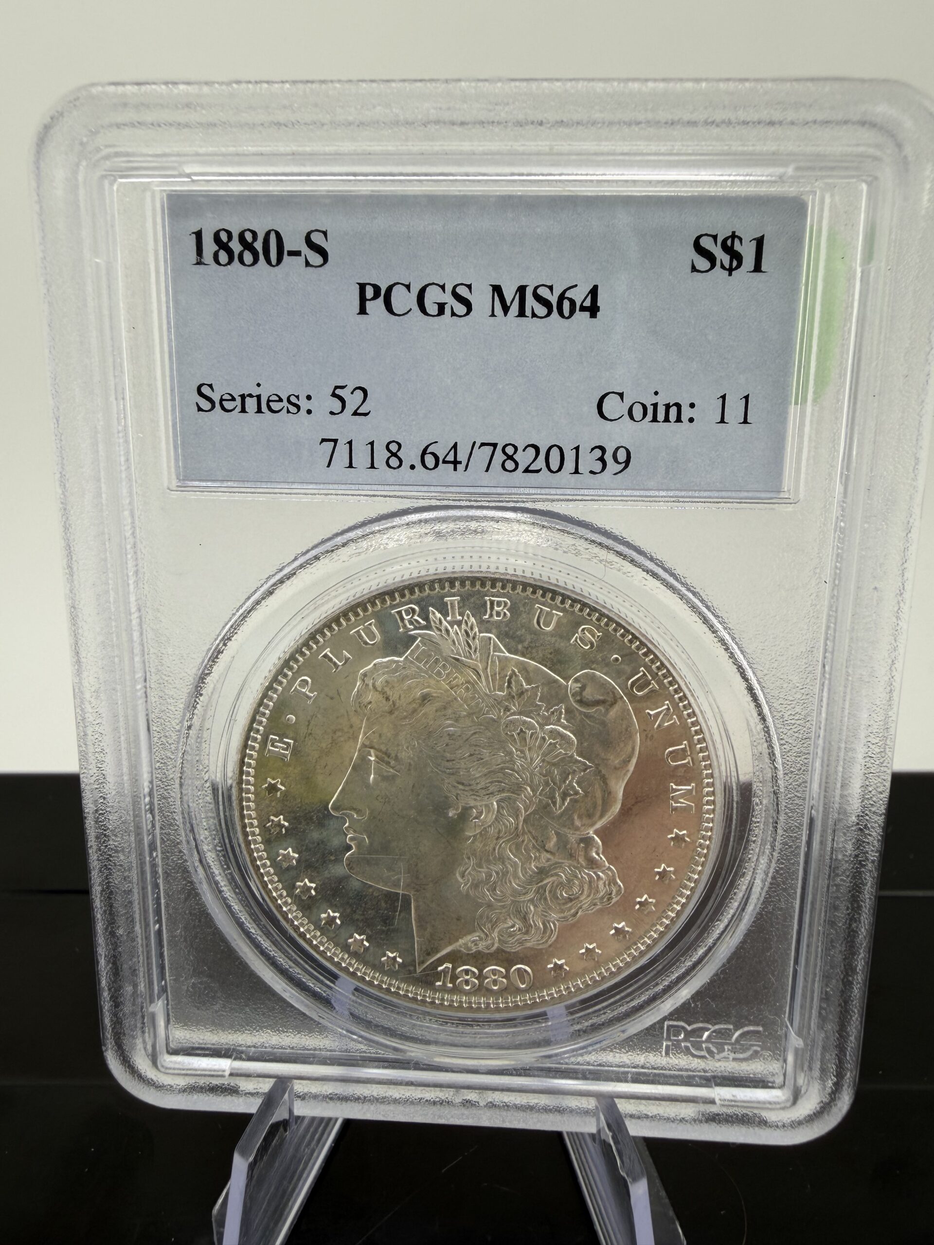 1880-S Morgan Silver Dollar PCGS MS64 – Certified Choice BU Morgan