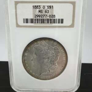 1883-O Morgan Silver Dollar NGC MS63 – Attractive Toning